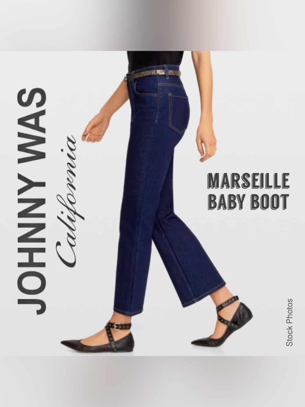 Johnny Was Marseille Baby Boot Jeans Cropped Raw Hem (31) - Picture 15 of 17